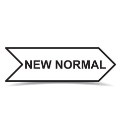 New normal concept word icon vector