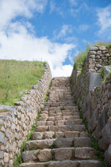 Saksaywaman, Inca ruins in Cusco, Peru .