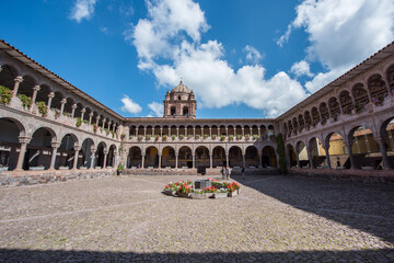 Obraz premium Church of Santo Domingo, Coricancha,Cusco, Peru,Build on ruins of Incan Temple.