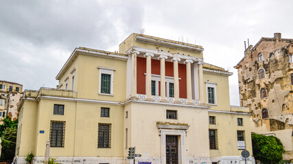 Fototapeta premium View of Corfu old town. Greece, Corfu island.