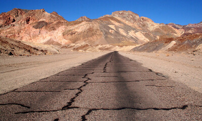 Road to nowhere in Death Valley, CA.