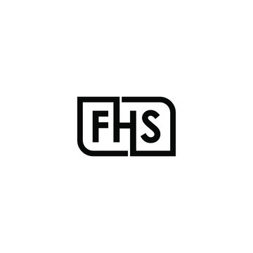 fhs letter original monogram logo design