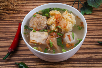 Bakso or meat ball is indonesian traditional food