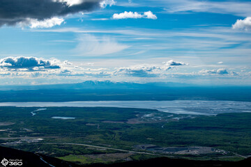 View of Knik Arm from Mount Gordon Lyon