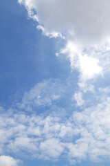 Blue sky with cloud