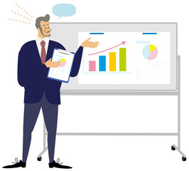 授業,プレゼンテーション,営業,ビジネス,イラスト