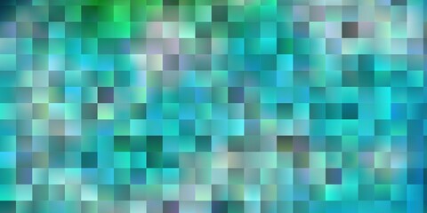 Light Blue, Green vector background with rectangles.