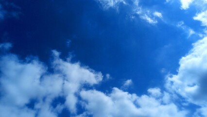 blue sky with clouds