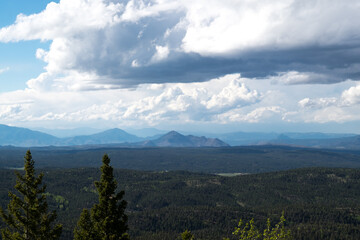 Denver Cloudy Valley Mountains