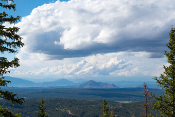 Denver Lookout Mountains Blue Sky Clouds
