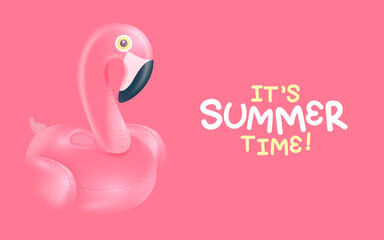 pink and white swans in summer background