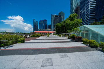 Singapore Marina area without people
