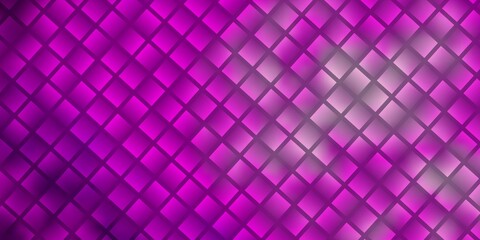 Fototapeta premium Light Pink vector background with rectangles.