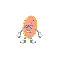 cartoon drawing of bread showing angry face