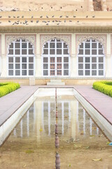  Jaipur . Rajasthan. India - June 29 , 2018. Fantastic views of the ancient decorated gateway in...