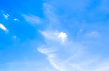 blue sky with beautiful natural white clouds