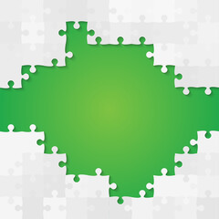 Vector background made pieces puzzle jigsaw, frame