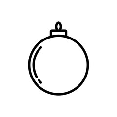 christmas ball icon vector design template