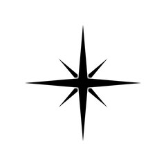 Fototapeta premium north star - christmas icon vector design template