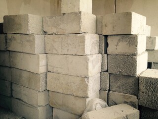 construction window walls holes bricks