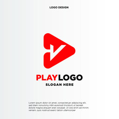 V letter logo in the triangle shape, font icon, Vector design template elements for your application or company identity.