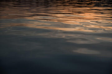 Sunset on the French Broad River in Tennessee