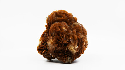 Orange crystal with white background