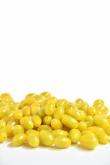 白背景のミニトマト