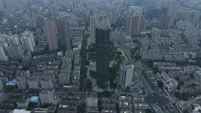 Aerial photography Chinese cities