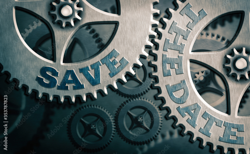 Poster writing note showing save the date. business concept for organizing events well make day special eve