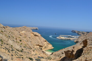 Beautiful Beach surrounded by mountains
