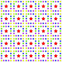 seamlles pattern colorful star design
