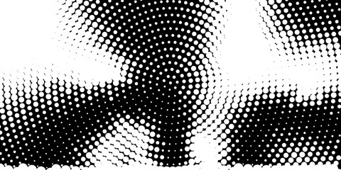 Abstract monochrome half-ton White and black texture with dot