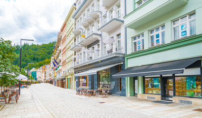 World-famous for its mineral springs, the town of Karlovy Vary (Karlsbad) was founded by Charles IV...