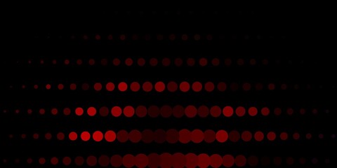 Dark Red vector background with spots. Modern abstract illustration with colorful circle shapes. Pattern for websites.