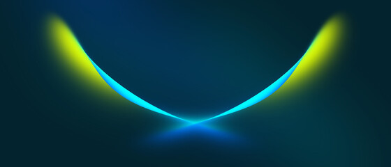 ABSTRACT drak blue with abstract wing yellow light color walllpaper