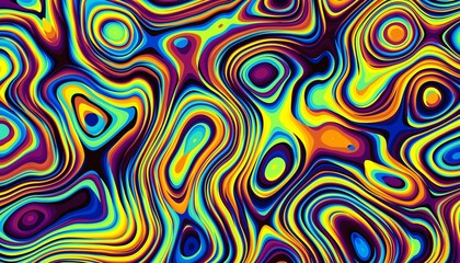 Fototapeta premium Wavy abstract futuristic background