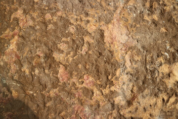 damage rust copper granite stone surface of cave for interior wallpaper