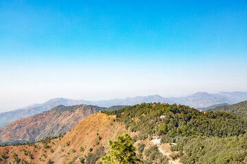 mountain landscape with blue sky