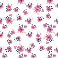 Fashionable cute pattern in native popies flowers. Flower seamless background for textiles, fabrics, covers, wallpapers, print, gift wrapping or any purpose