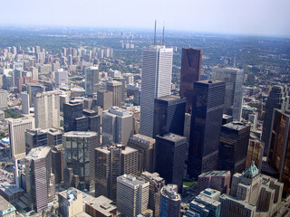 Fototapeta premium aerial view of Toronto