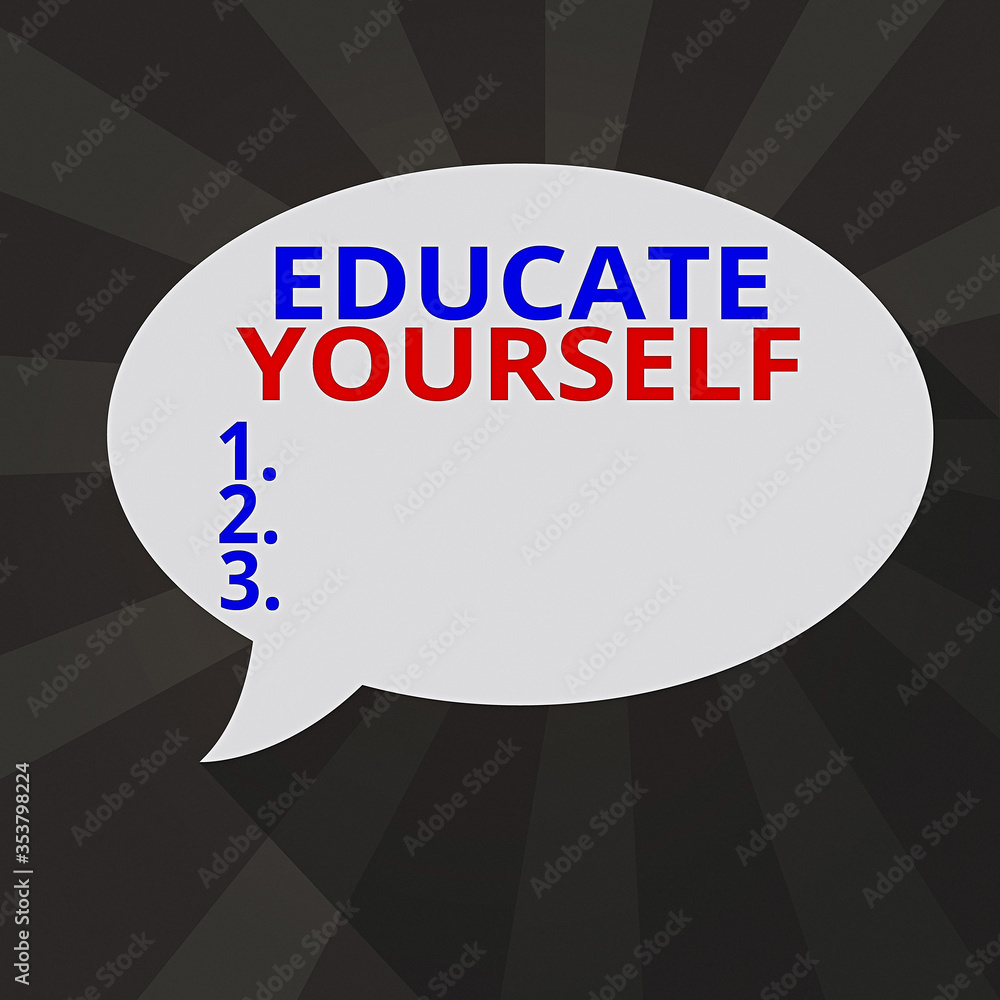 Poster handwriting text writing prepare oneself or someone in a particular area or subject. conceptual phot