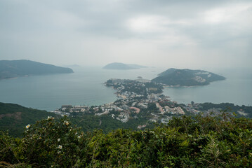 View of Shek O on Wilson Trail in Hong Kong
