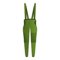 Fisherman overalls icon. Cartoon of fisherman overalls vector icon for web design isolated on white background