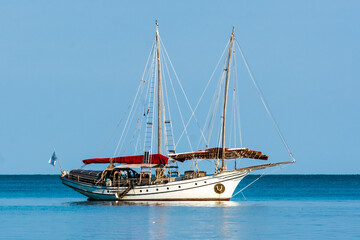 Sailing boat on the sea