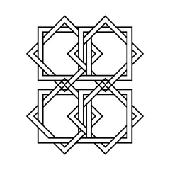 cultural symbol of buddhism endless knot, vector buddhist religious symbols , with mantra om mani padme hum
