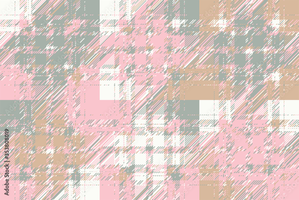 Poster modern glitch background. color geometric abstract pattern vector.