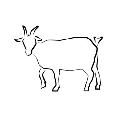 Logo icon of Grazing goat full length