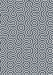 Colour Hehagon Tile Connection art background design illustration