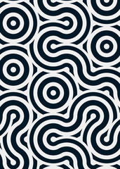 Colour Hehagon Tile Connection art background design illustration